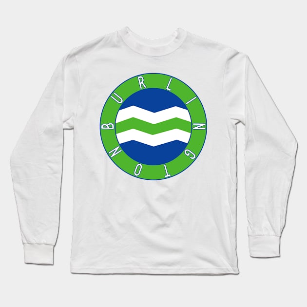 Burlington Flag Decal Long Sleeve T-Shirt by ZSONN